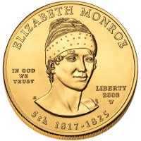Elizabeth Monroe First Spouse Gold Coin