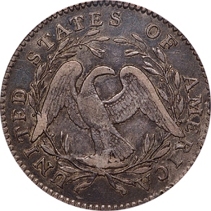 1795 Flowing Hair Half Dollar Reverse