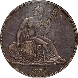 1836 $1 Gobrecht Dollar Obverse